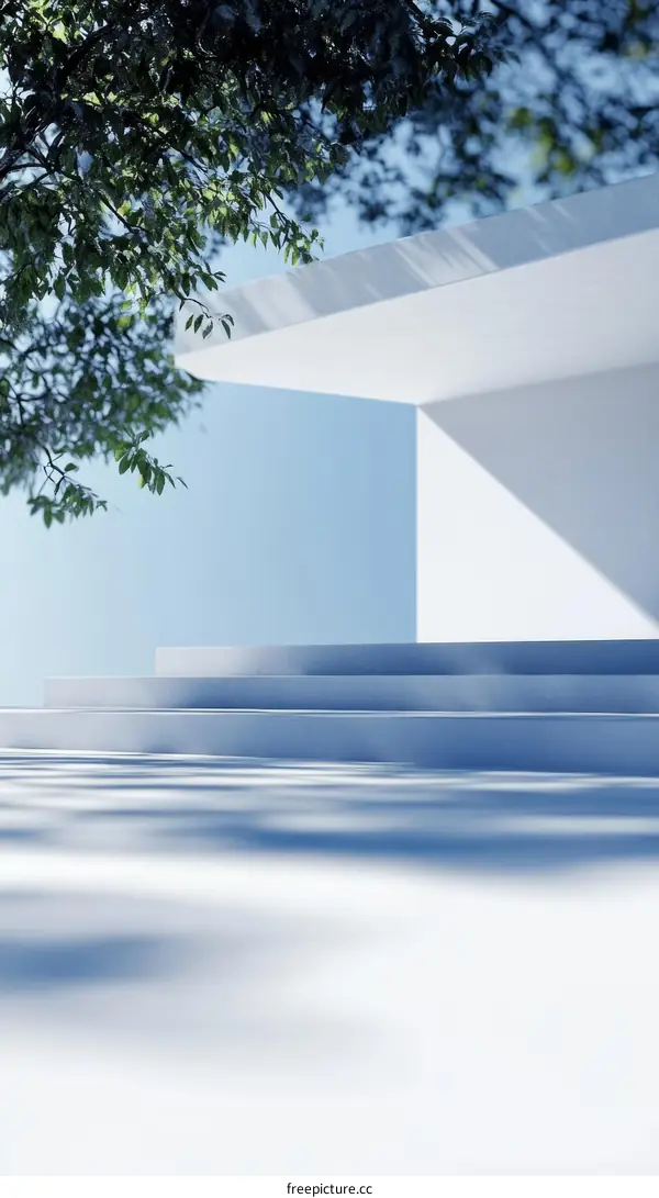 Modern Architecture Exterior Design Illustration