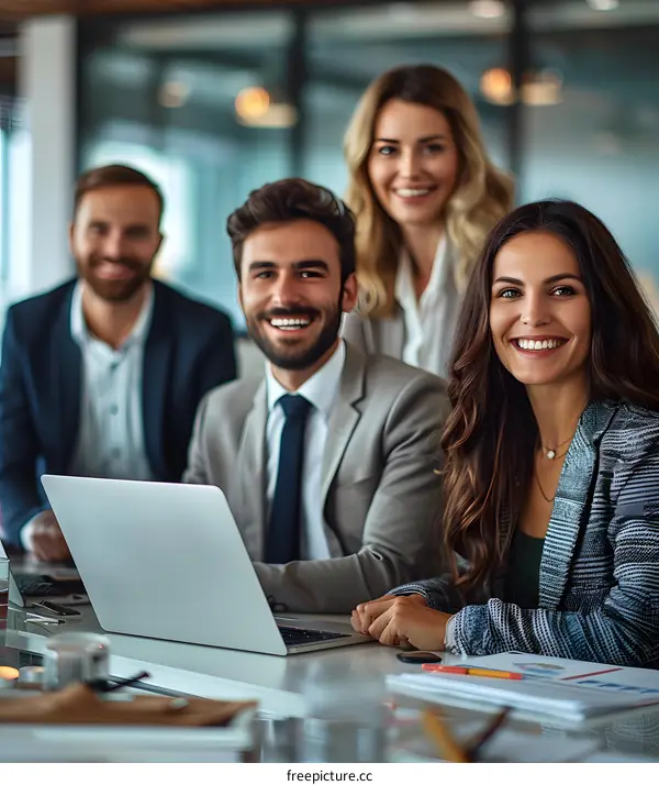 Group of business people in a meeting