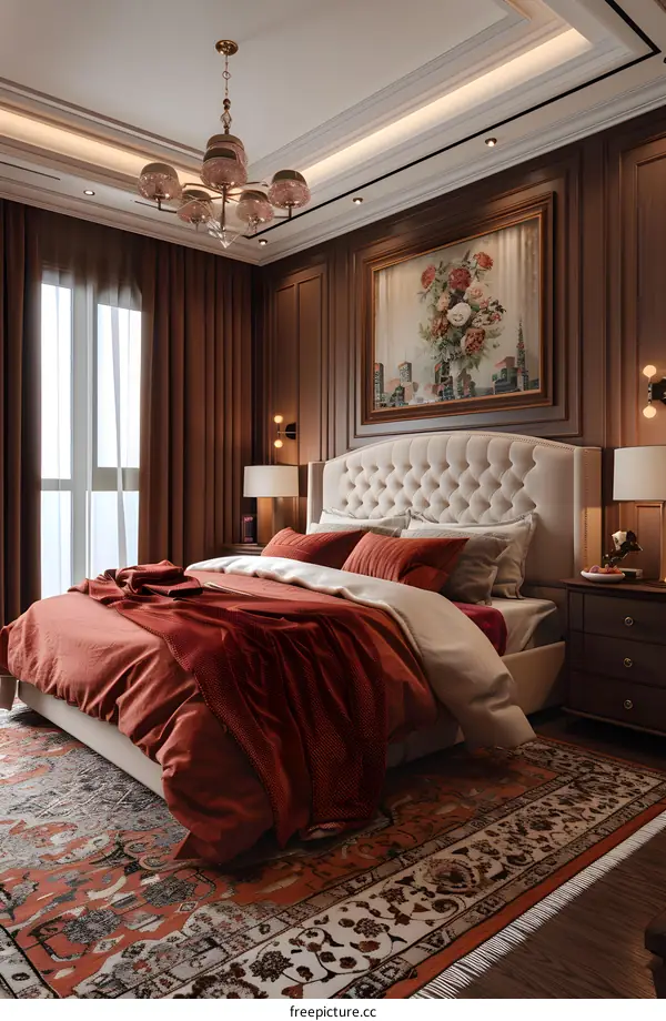 European-style bedroom