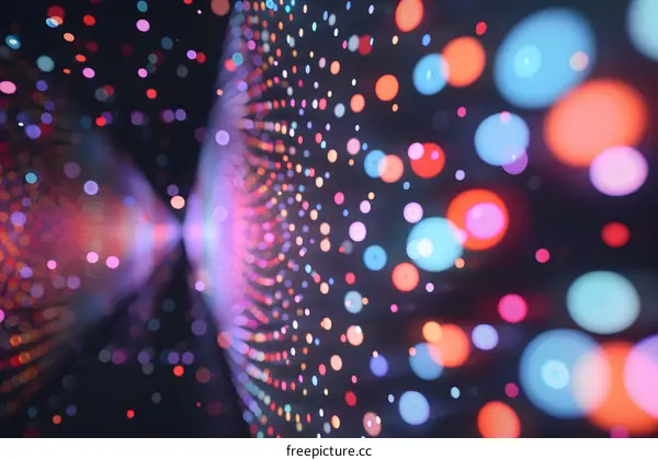 Abstract Colorful Bokeh Lights Background