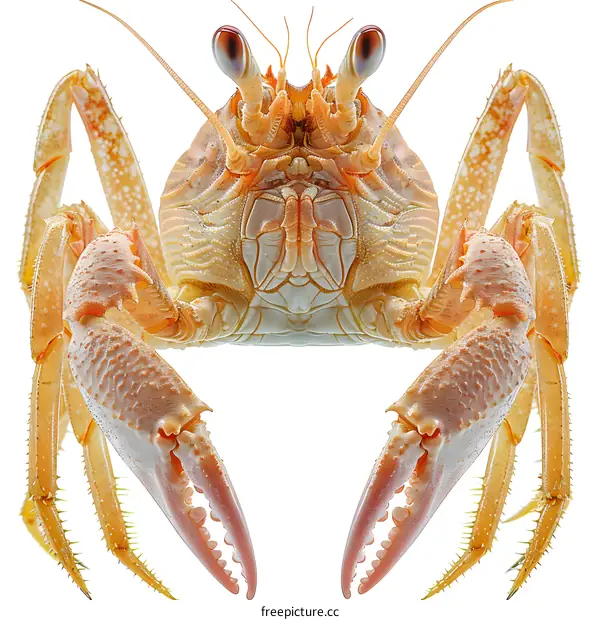 Ghost Crab on White Background