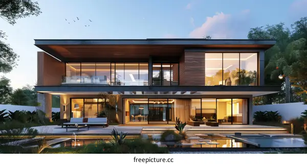 Modern, Luxurious Villa with Spacious Garden and Pool