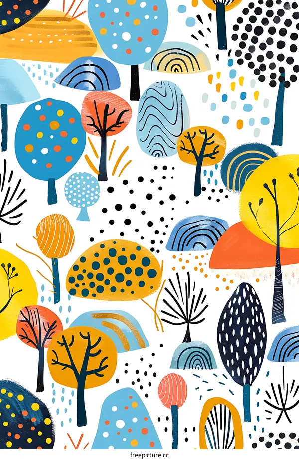 Abstract Colorful Tree Pattern