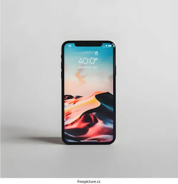 Smartphone with a Desert Wallpaper