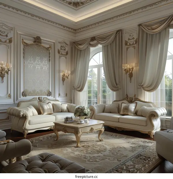 Luxury Living Room Interior Design: Exquisite Comfort and Style
