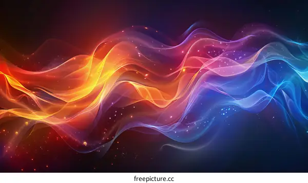 Abstract Colorful Wave Design