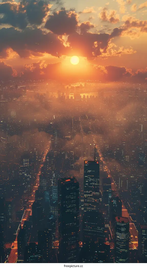 Futuristic City Skyline