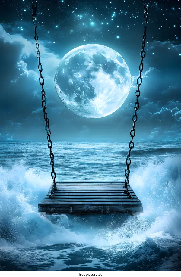 Swinging into the Moonlit Sea