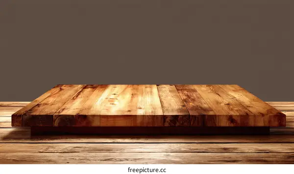 Wooden Table Top Display Mockup Background
