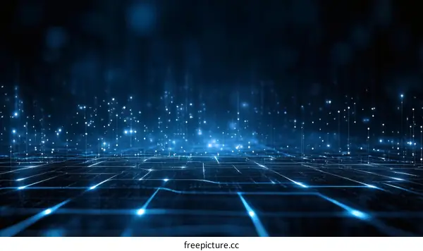 Abstract Digital Network Structure Illustration