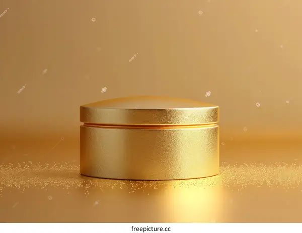 Golden Product Display Podium