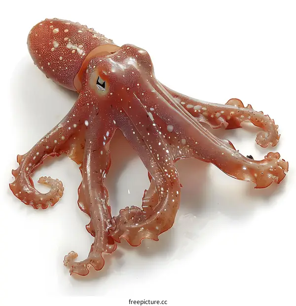 Octopus on white background