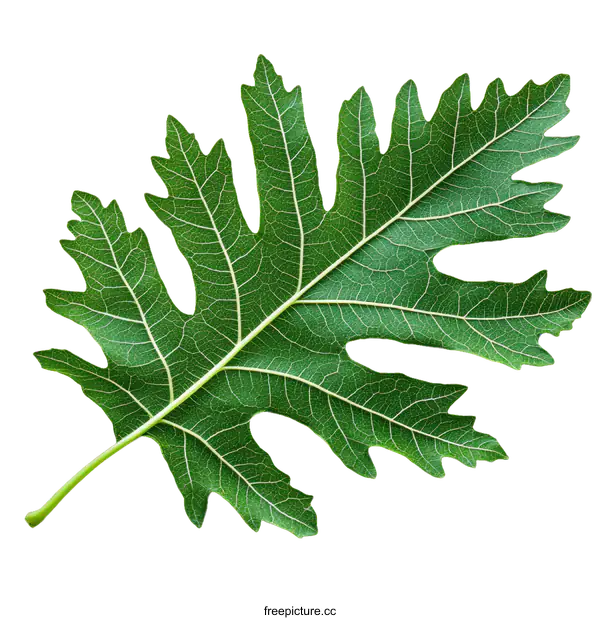 [Transparent Background PNG]Closeup of a Fresh Green Leaf Detail
