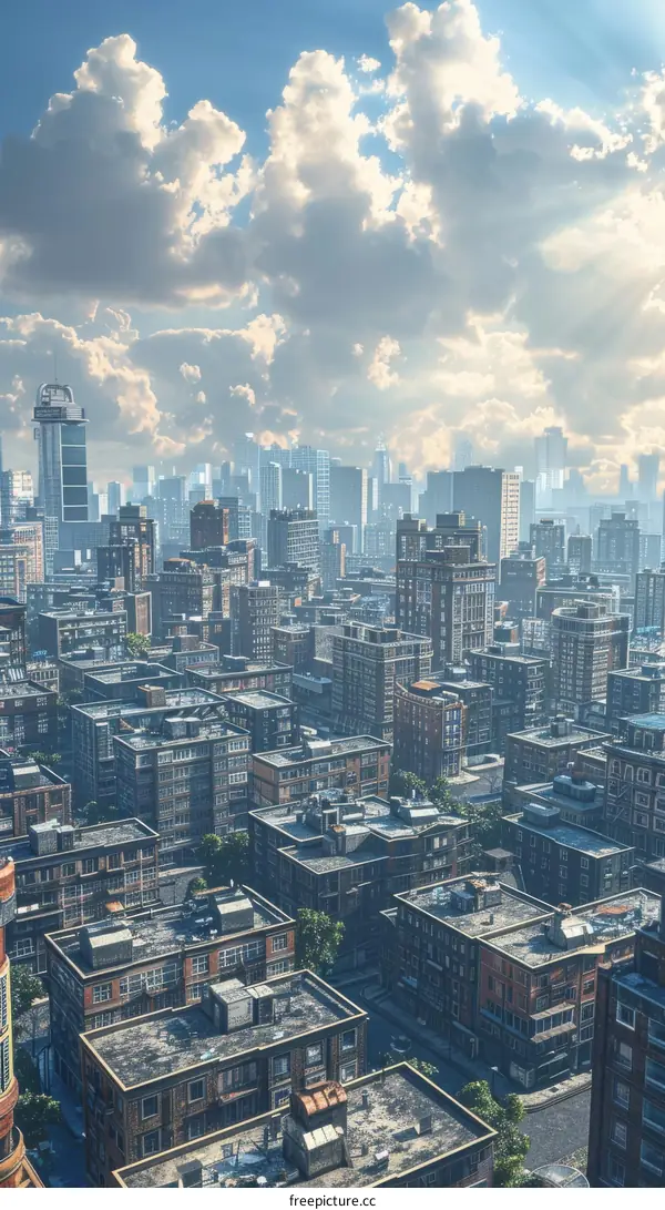 Urban Skyline: Towers Reaching for the Future