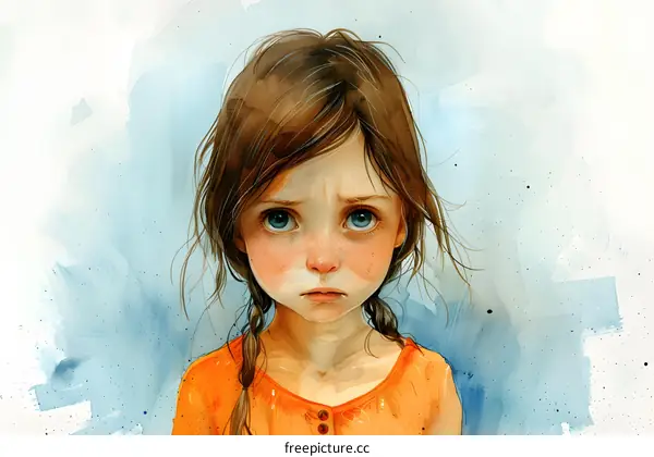 A Sad Little Girl