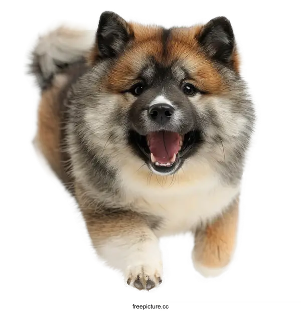 [Transparent Background PNG]Playful Puppy Portrait - White Background