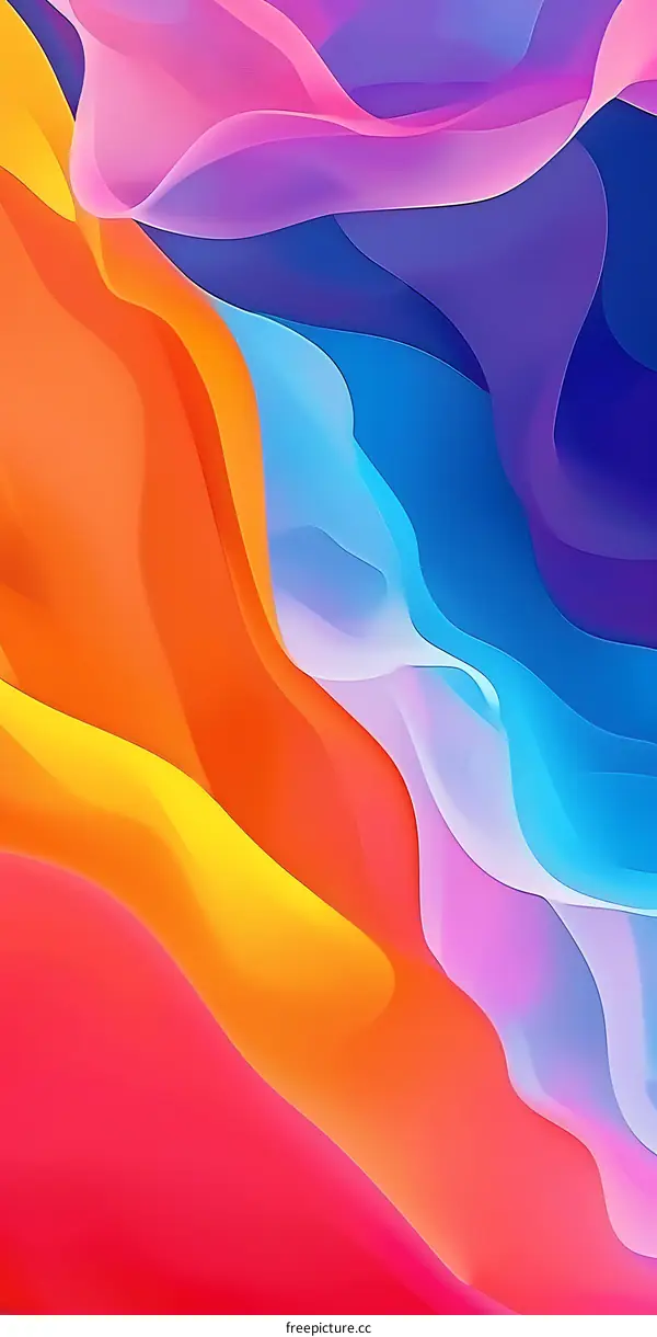 Abstract Colorful Fluid Design