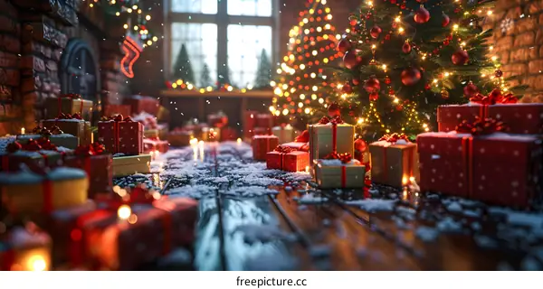 Christmas by the Fireplace