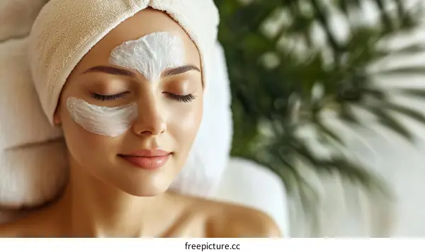 Facial Mask Treatment in Spa