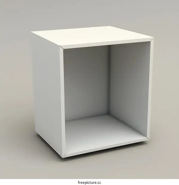 White Open Cube Shelf Unit For Display