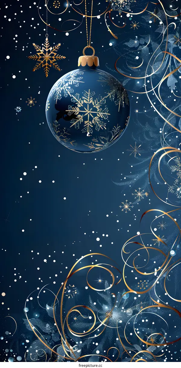 Christmas and snowflake decoration