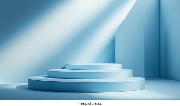 Abstract Light Blue Product Showcase Design