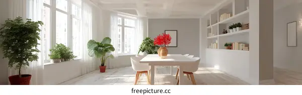 Modern Minimalist Dining Room Interior Design