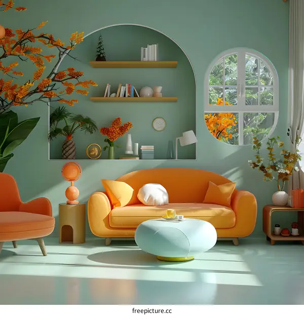 Modern living room interior design