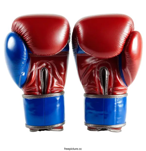[Transparent Background PNG]Pair of Red and Blue Boxing Gloves