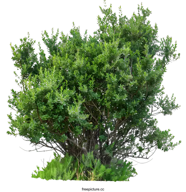 [Transparent Background PNG]Green Bush Isolated on White Background