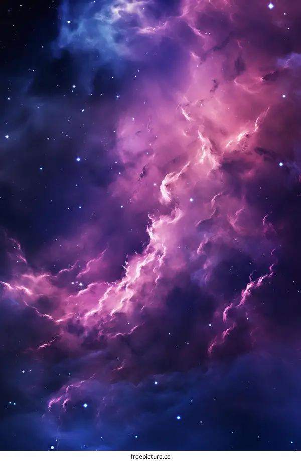 Interstellar Nebula: A Cosmic Symphony of Stars