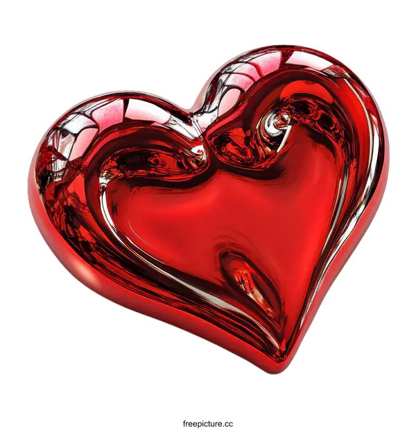 [Transparent Background PNG]Abstract Red Heart Art Illustration