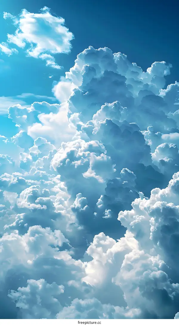 Stunning Blue Sky and White Clouds