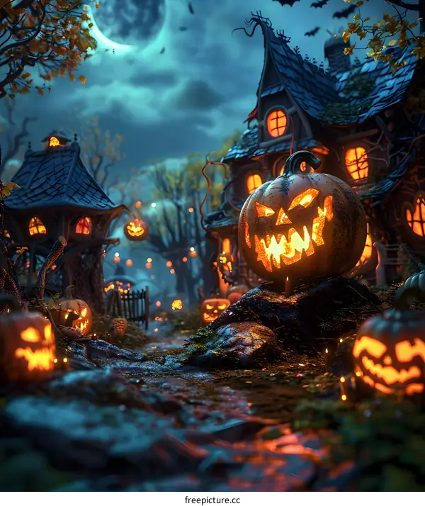 Halloween Pumpkin House