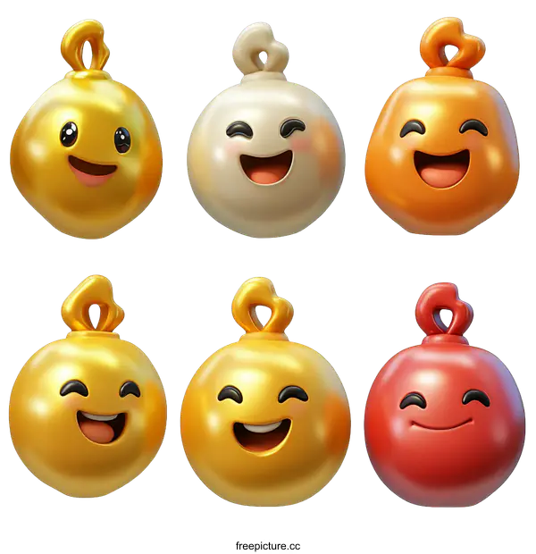 [Transparent Background PNG]Cute Cartoon Emoji Collection