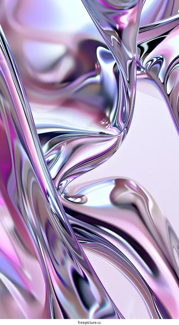 Abstract Metallic Purple Swirls