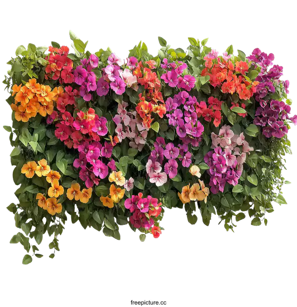 [Transparent Background PNG]Colorful Flower Wall Decor