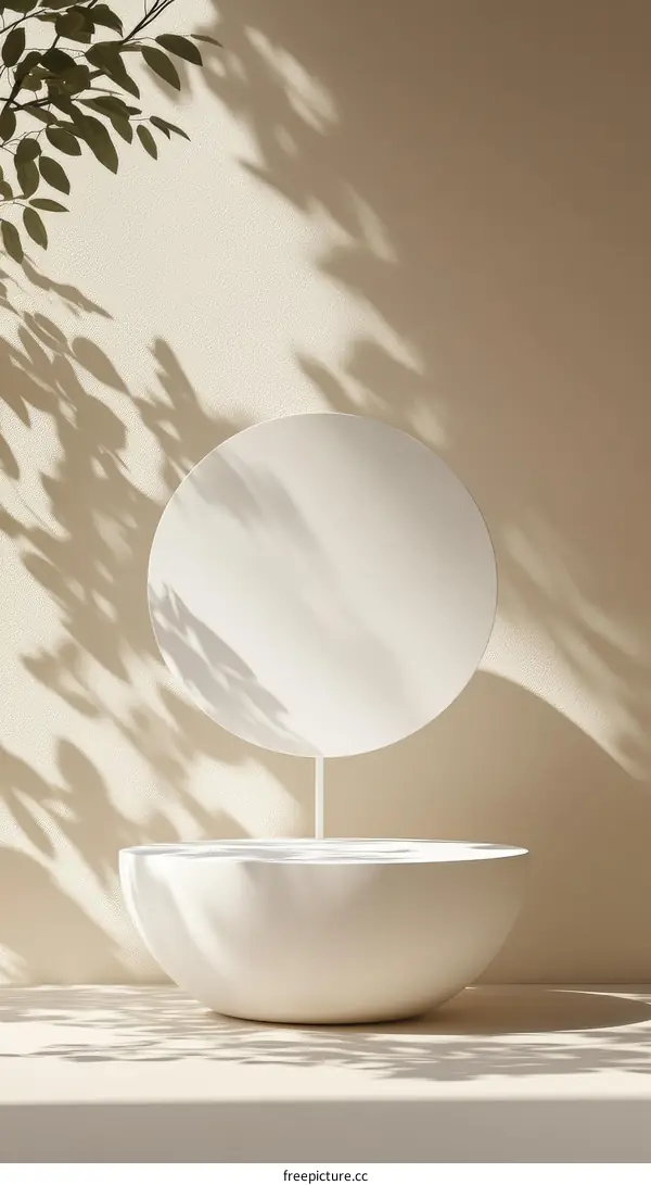 Elegant Minimalist Product Display with Natural Light