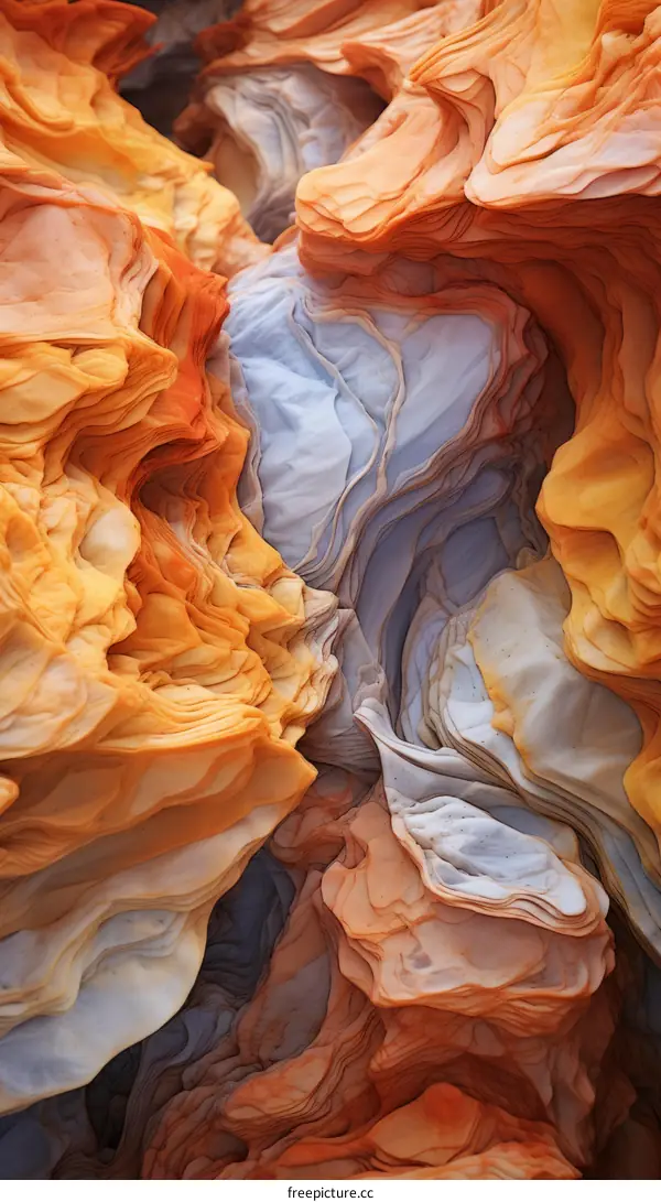 Abstract Canyon Painting