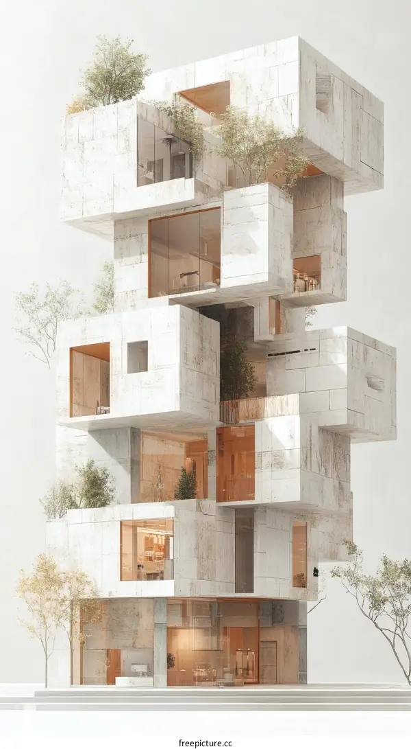 Modern Abstract Architectural Design Illustration