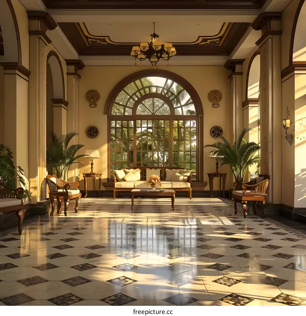 Elegant Hotel Lobby Interior Design