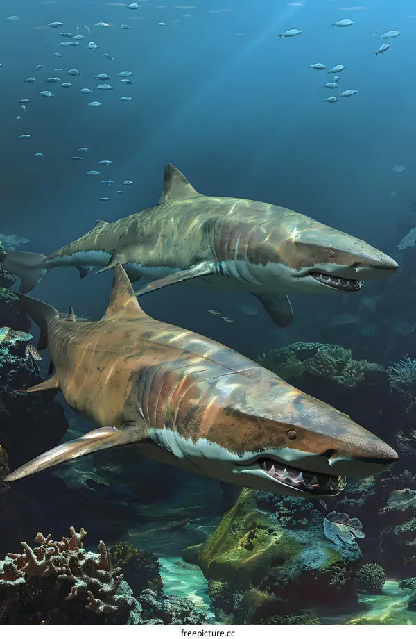 Sharks in the Coral Reef