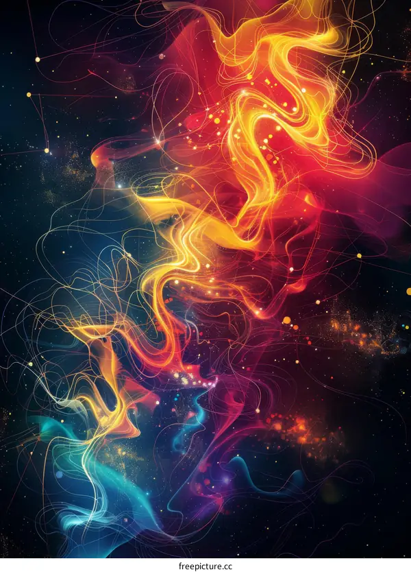 Abstract Colorful Cosmic Energy Flow