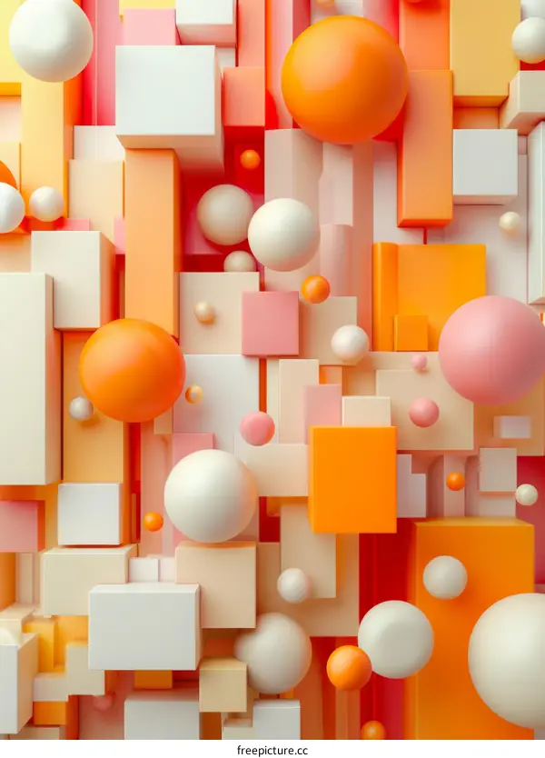 Three-Dimensional Multicolored Cubes and Spheres