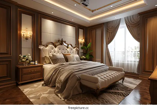 European-style Luxury Bedroom Interior Design