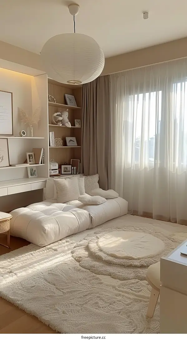 Bright and Airy Scandinavian Living Room With Neutral Colors