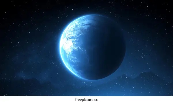 Earth in the Vastness of Space