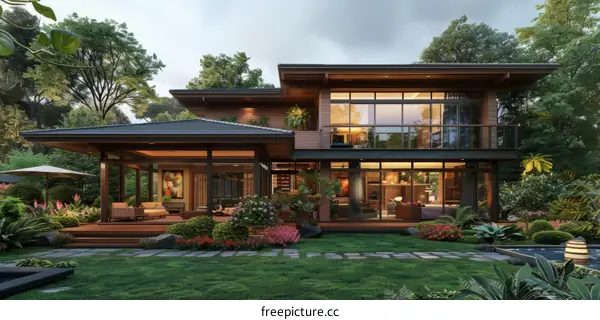 Rustic House in the Woods