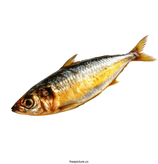 [Transparent Background PNG]Smoked Fish with Herbs Isolated