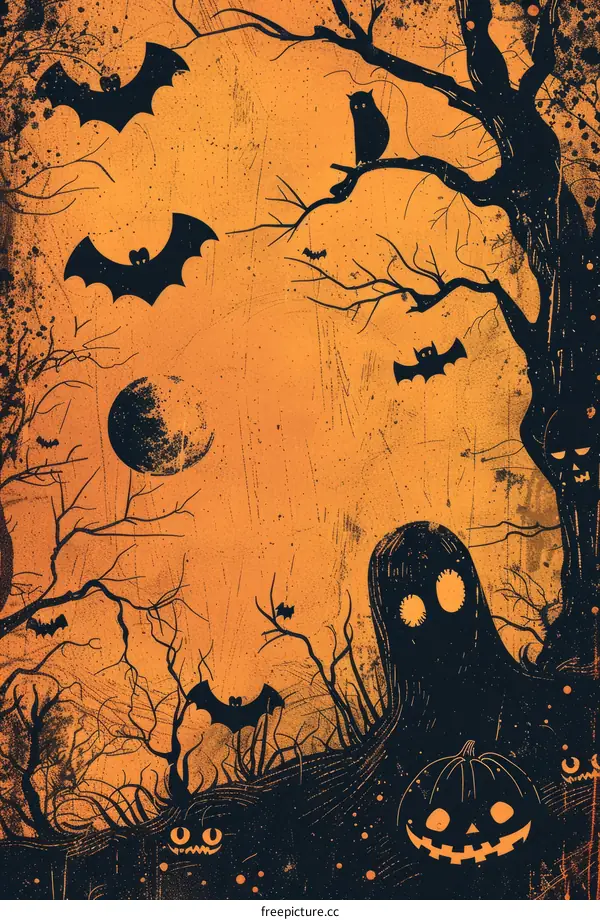 Spooky Forest Halloween Night